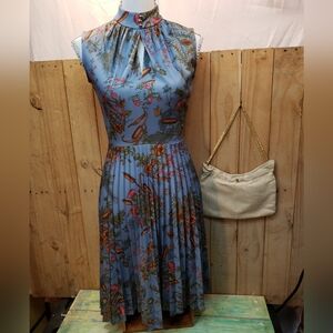 Eccentric Vintage Pleated Dress
